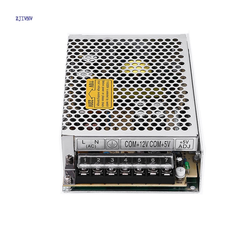 Alimentation à Découpage 60W Double Sortie 5V Et 24V DC - Modèle D-60A/D-60B - Pour Bandes LED, Appareils électroniques - 5