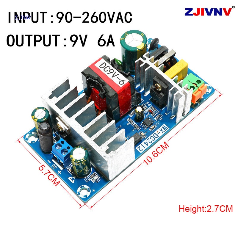 9V 6A Power Supply Module