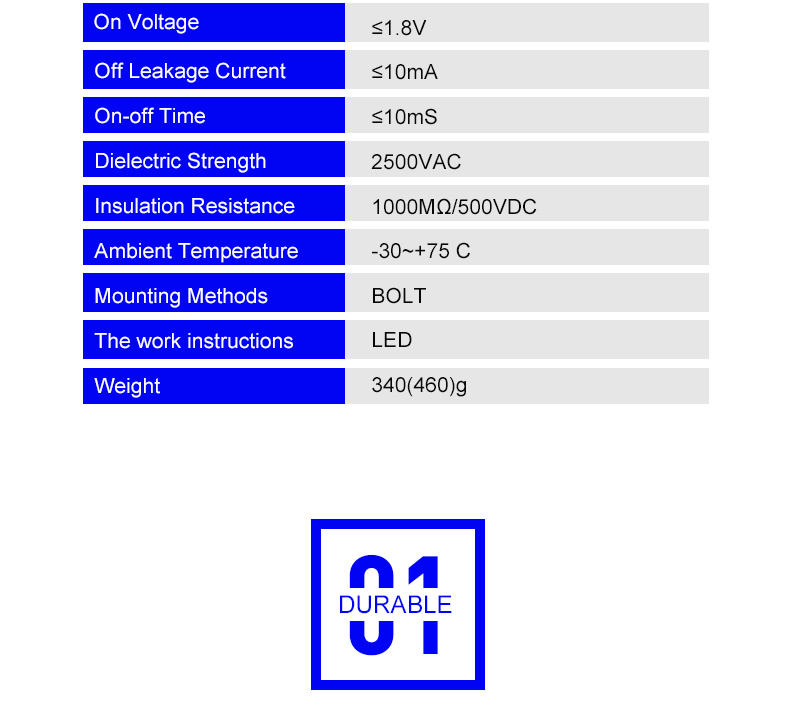 Three Phase Solid State Relay DC Control AC