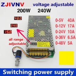 240w single output voltage adjustable switching power supply